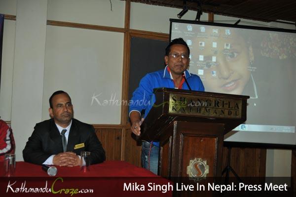 Mika Singh Live In Nepal : Press Meet