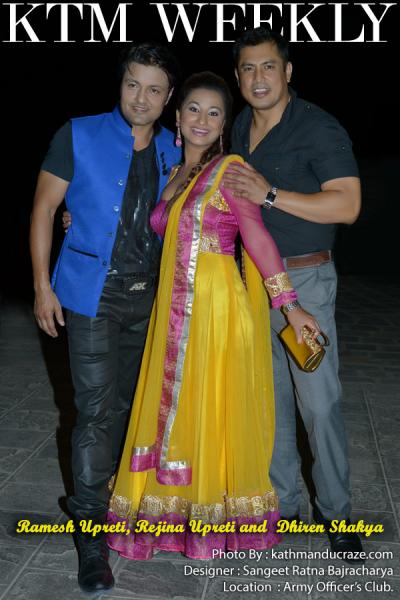 Ramesh Upreti, Rejina Upreti and Dhiren Shakya