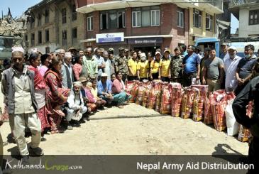 Nepal Army and World Life Foundation, Malaysia Aid Distribution