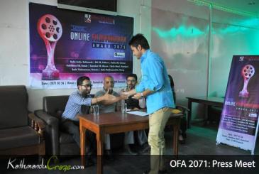 Online Filmykhabar Award (OFA) 2071: Press Meet