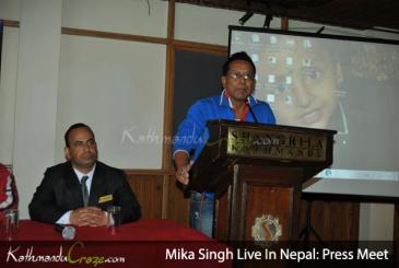 Mika Singh Live In Nepal : Press Meet