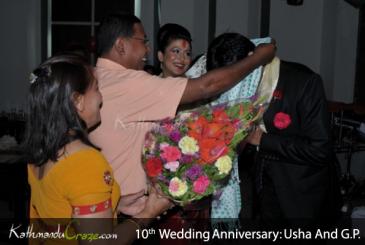 10th Anniversary: Usha And G.P.